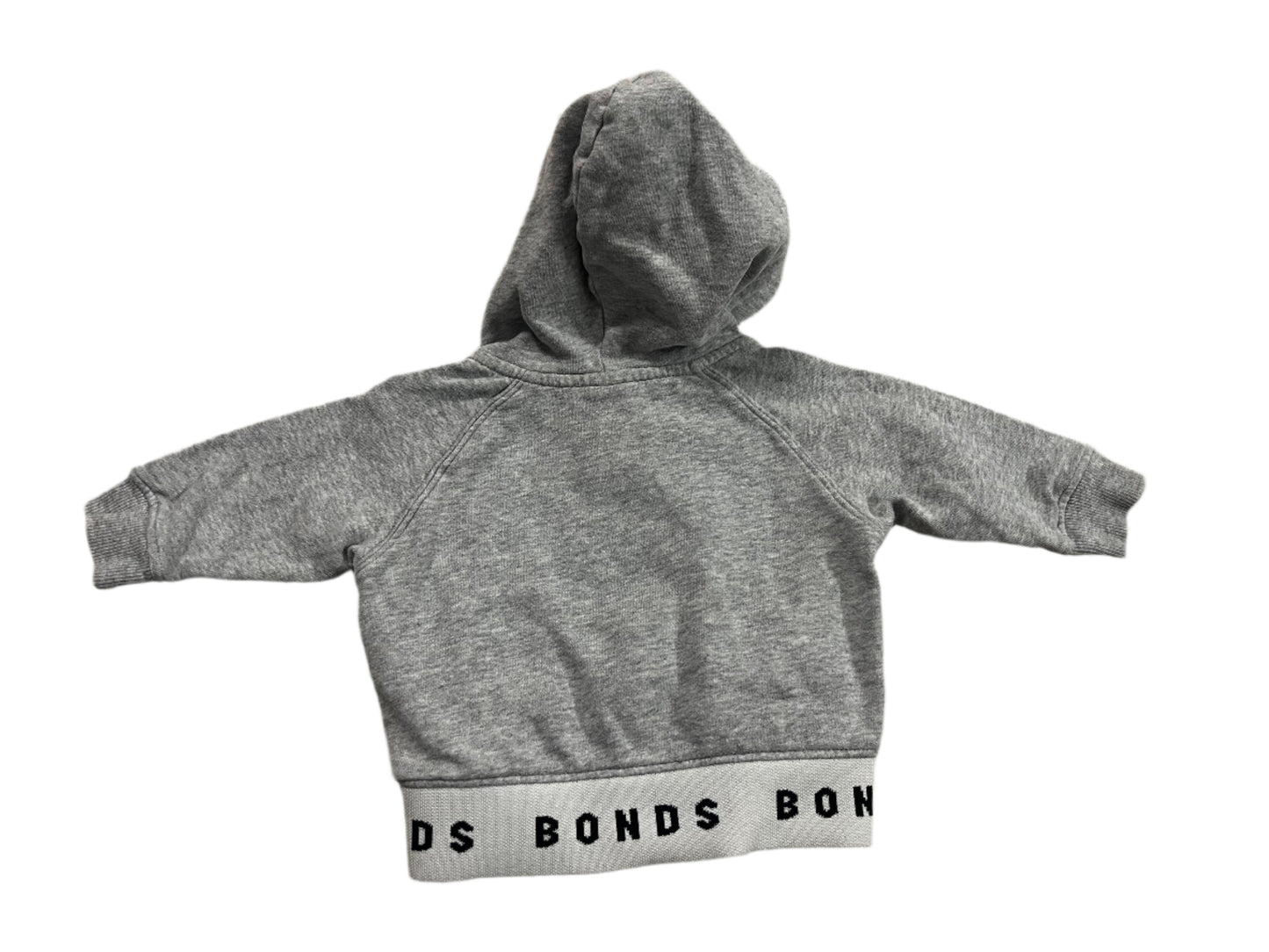 Grey Bonds Zip Up Hoodie - Size 000