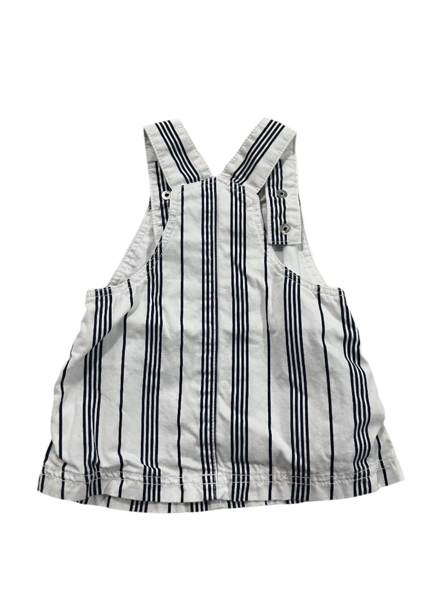 Striped Pinafore Dress - Size 000