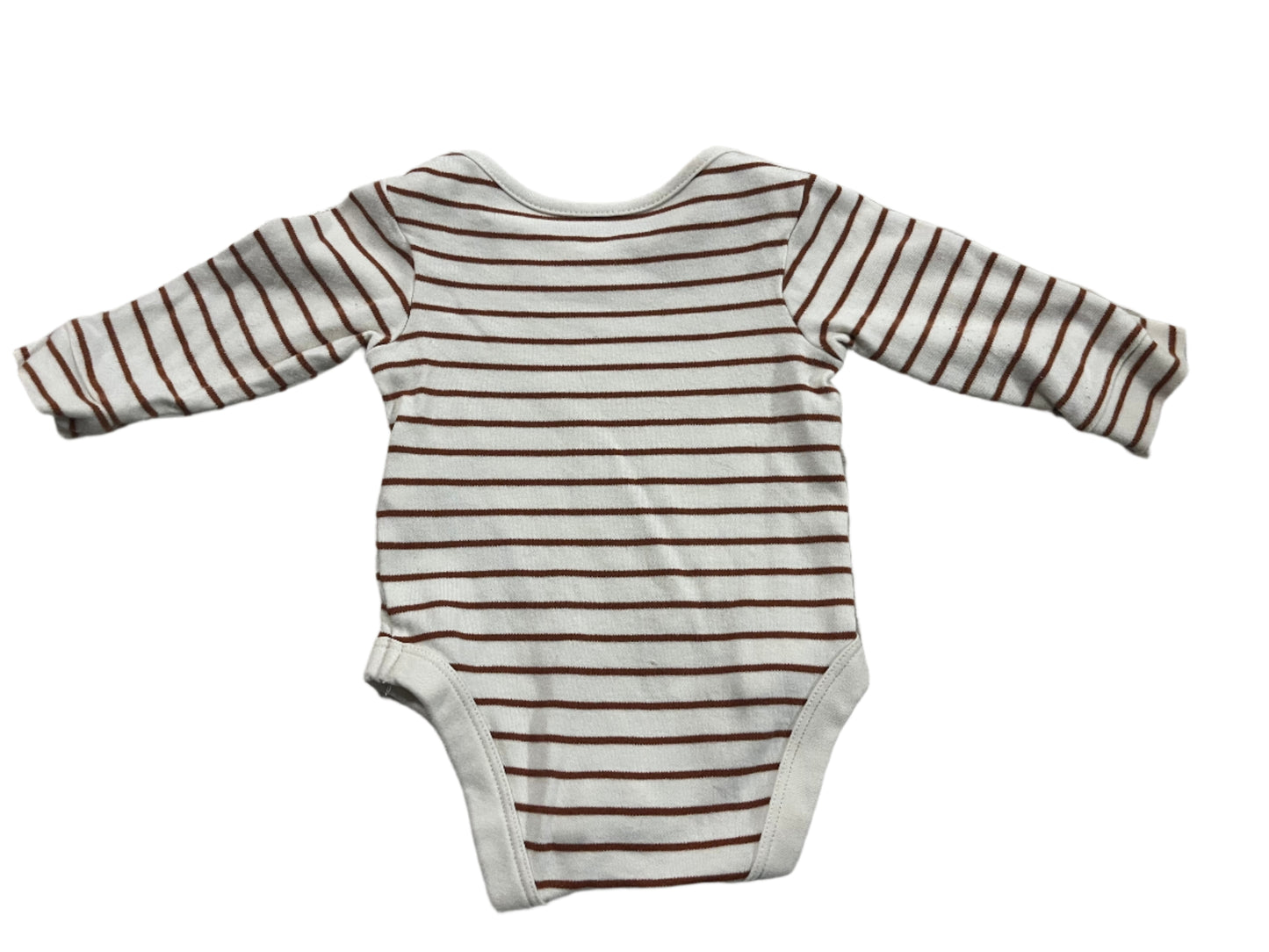 Brown Striped Onesie - Size 000