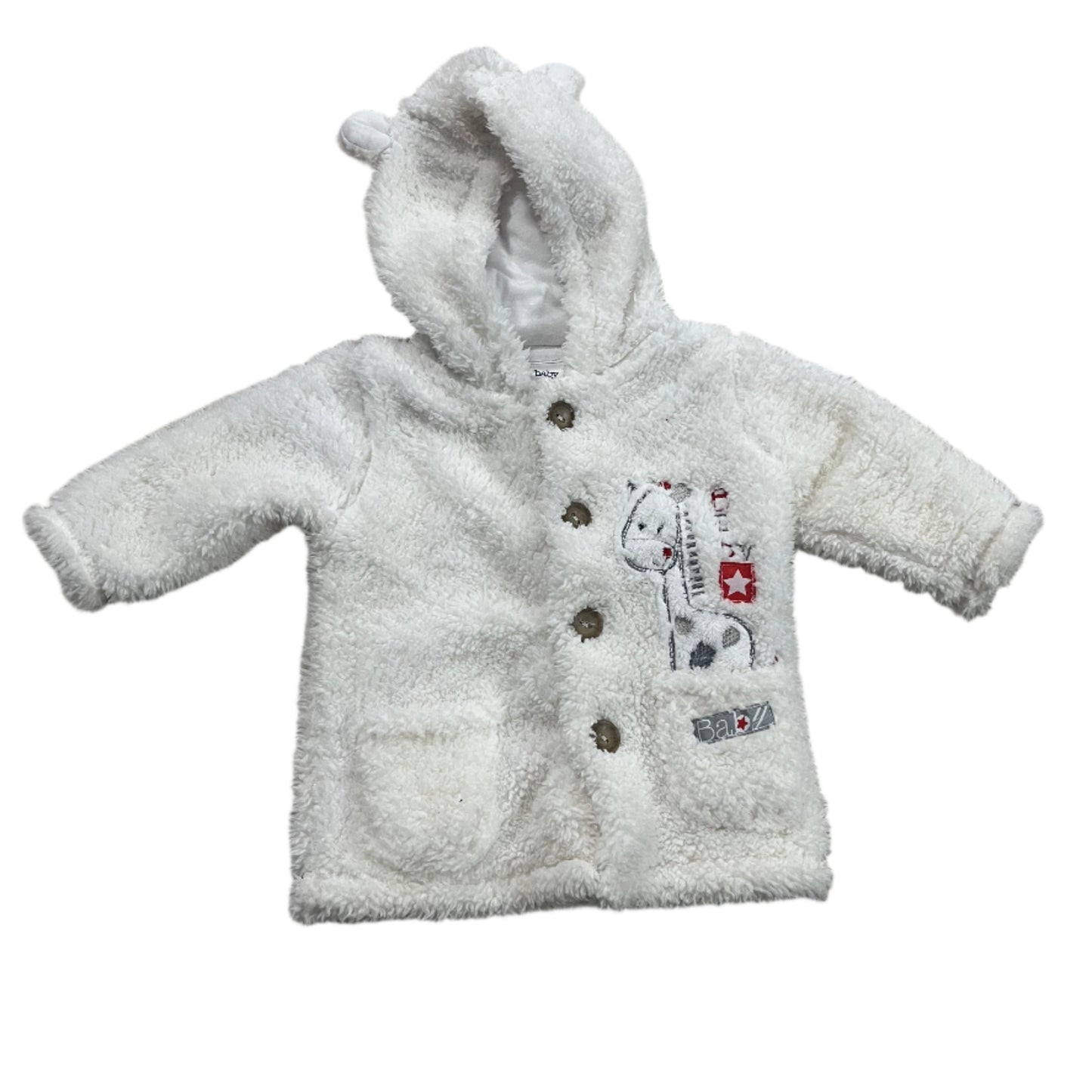 White Fluffy Jumper - Size 000