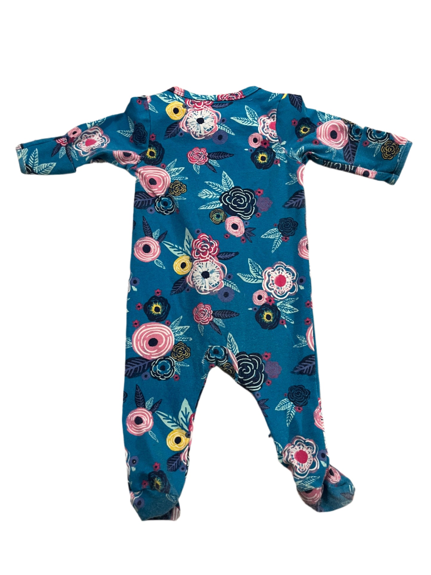 Blue Floral Onesie - Size 000