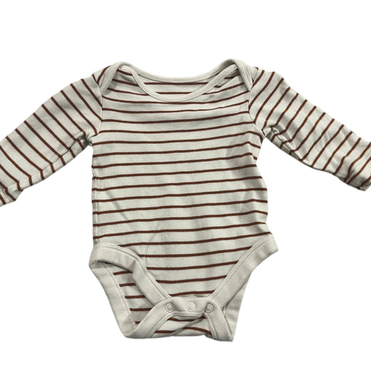 Brown Striped Onesie - Size 000