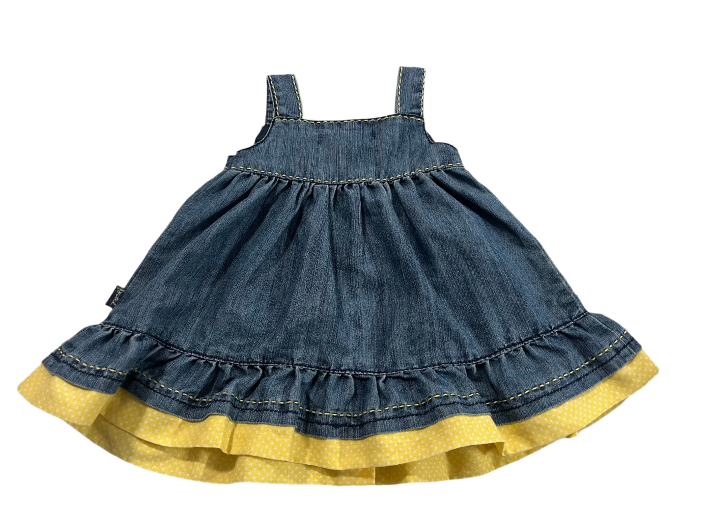 Denim Yellow Dress - Size 000