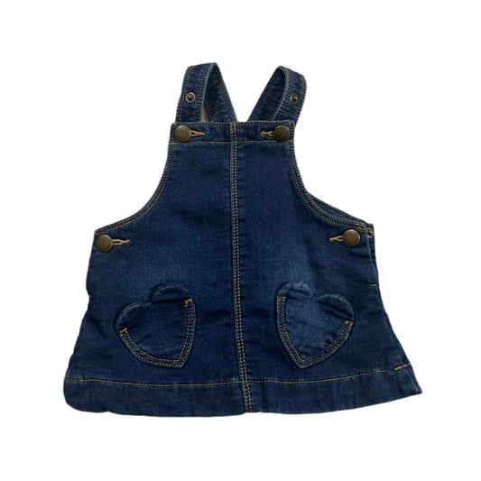 Denim Pinafore Dress - Size 000