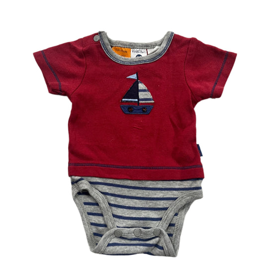Sail Boat Onesie - Size 000