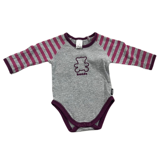 Purple Striped Onesie - Size 000